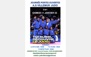 JOURNÉE PORTES OUVERTES 11 JANVIER 2025 