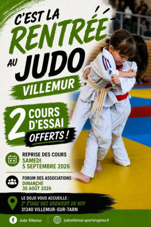 🥋C'EST LA RENTRÉE DU JUDO À VILLEMUR-SUR-TARN !
