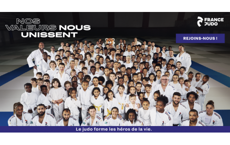 &quot;Nos valeurs nous unissent&quot; : France Judo lance sa nouvelle campagne de rentrée