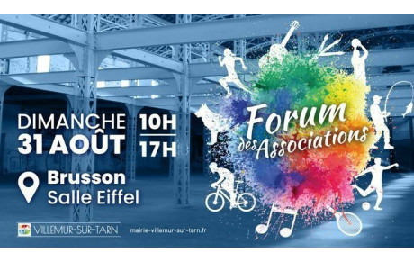 Forum des Associations - Dimanche 31 août 2025 de 10h00 à 17h00