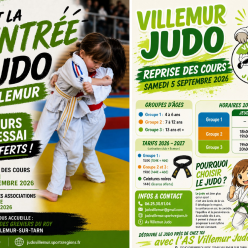 🥋 LA RENTRÉE DU JUDO APPROCHE À VILLEMUR-SUR-TARN !